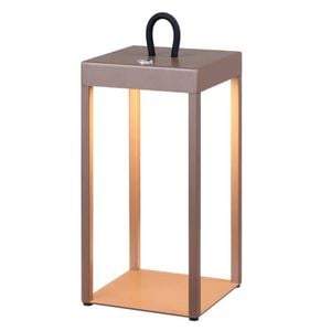 Telbix Sotra Modern Table Desk Lamp Light Aluminium Brown Sand
