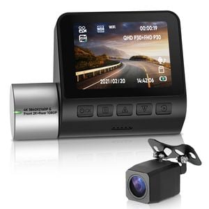 4K UHD In Car DVR Crash Camera Recorder 2" LCD GPS WiFi