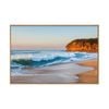 Artey | Coatal Cliffs - Framed Canvas - Natural Frame - 60 x 90cm
