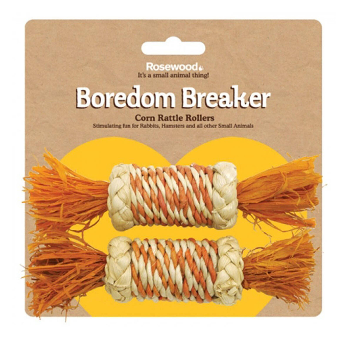 Rosewood Corn Hamster/Gerbil Rattle Rollers Pet Activity Chew/Gnaw Toy ...