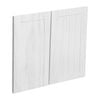 Kaboodle 600mm Provincial White Country Medium Rangehood Doors - 2 Pack
