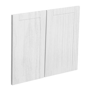 Kaboodle 600mm Provincial White Country Medium Rangehood Doors - 2 Pack