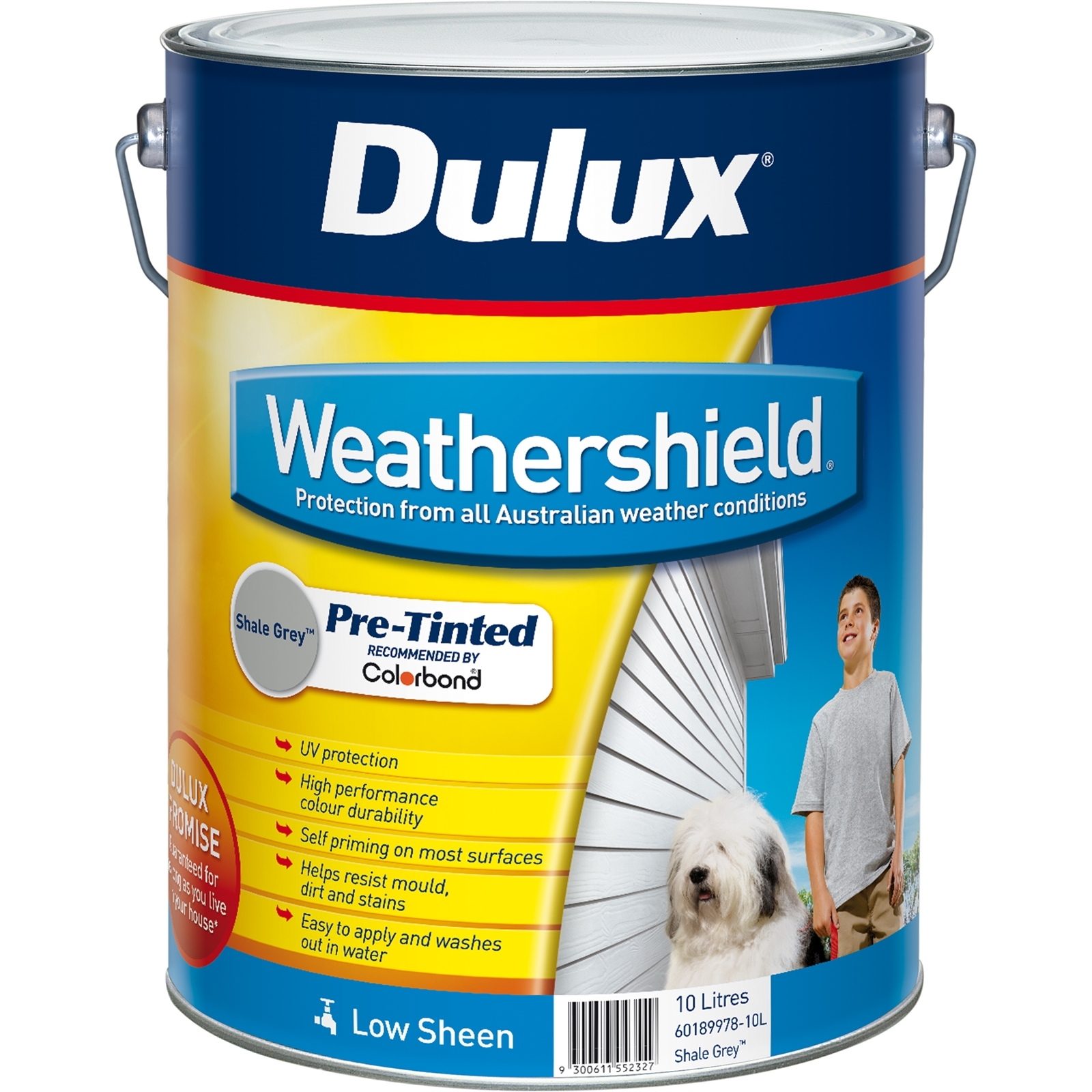 Dulux 10L Weathershield Shale Grey Low Sheen Paint product image