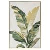 Urban Style Brushmarks Foiled Canvas Palms Green