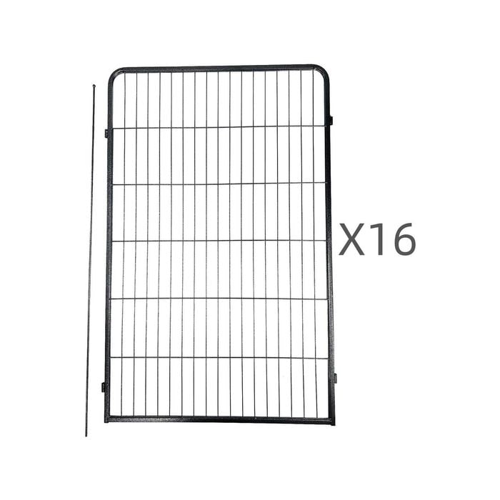 Yes4pets 16 Panel 120 Cm Heavy Duty Pet Dog Cat Rabbit Exercise Extension Playpen Puppy Rabbit Fence