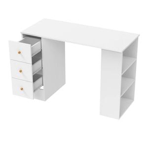 Ufurniture Office Desk with Drawers White