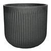 Northcote Pottery 30cm Black Linea Cylinder Pot - 30cm
