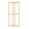 Costway Wooden Toy Storage Organizer Tall Display Rack natural