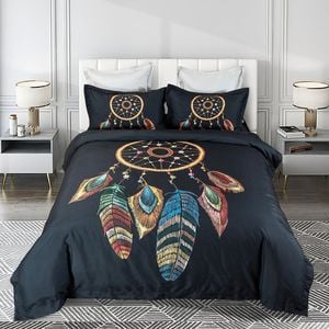 Fabric Fantastic Queen Size Dream Catcher Quilt/Doona/Duvet Cover Set