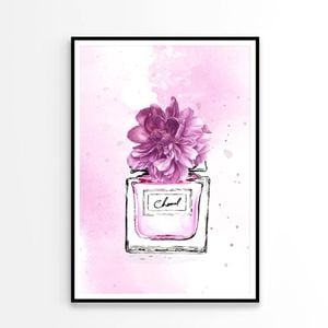 Purple Shaded Perfume and Flowers  Print 100% Australian Made 60x90cm  (Poster)