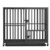 Bingopaw Heavy-Duty Dog Cage Indoor Training Kennel with Rolling Wheels and Tray 95x57x81cm