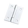 Zenith 50mm Zinc Plated Fixed Pin Butt Hinge