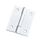 Zenith 50mm Zinc Plated Fixed Pin Butt Hinge