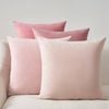Gioia Casa Velvet Cushion Covers – Ultra Soft Microfibre Velvet with Hidden Zipper – Gradient Pink, 45cm*45cm (Pack of 4)