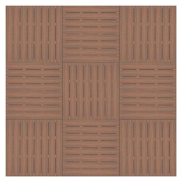 Good Times Decking 110-150 x 3432 x 3432mm Leatherwood Ekodeck 9 Module Kit