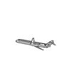 Ignite Laser McDonnell Douglas 82 - Commercial/Transport Aircraft Silhouette Metal Wall Art Rustic Metal 15.7 inch - 40 cm