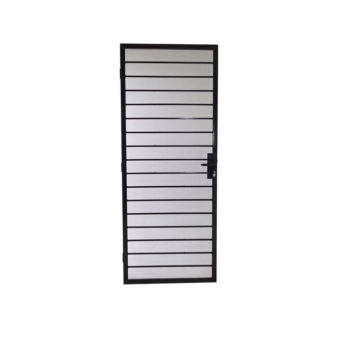 2032 x 813 x 45mm Screen Door Metric Hamilton Black - Hamilton Black