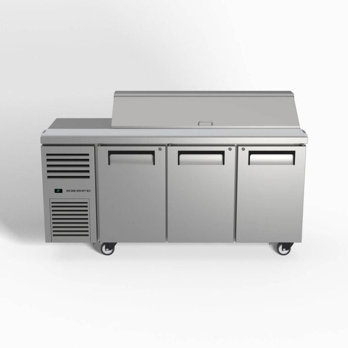 Skope Reflex 3 Solid Door Gn Compatible Salad Preparation Fridge - Salad Bar Fridges (rf7.pps.3.sd)