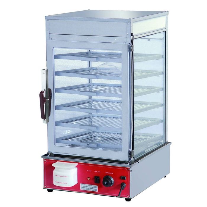Benchstar Heavy Duty Electric Steamer Display Cabinet 1.2Kw  - Countertop Hot Food Displays (MME-600H-S)