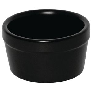 Olympia Mediterranean Ramekins Black 95mm 6 Pack Tableware Servingware Bowls
