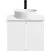 CIBO 600mm Nordic White Wall Hung Bathroom Vanity with White Countertop Basin