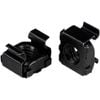 Startech.com M5 Cage Nuts - 50 Pack, Black - M5 Mounting Cage Nuts For Server Rack & Cabinet - Cage Nut