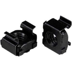 Startech.com M5 Cage Nuts - 50 Pack, Black - M5 Mounting Cage Nuts For Server Rack & Cabinet - Cage Nut