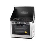 Devanti Portable Gas Camping Oven Outdoor Caravan Stove Cooker Stainless Steel