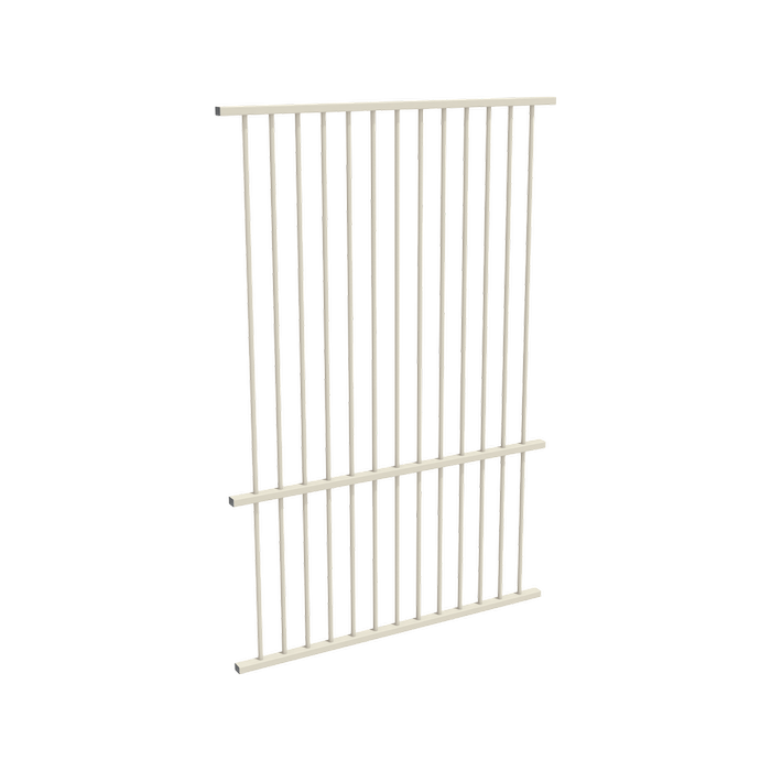 ProtectorAl 350 - 1200 x 1800mm Surfmist Aluminium Pool Fence Panel Flat Top With Mid Rail