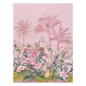 Pink Palm Tree Paradise Blush Mural Wallpaper  210cm x 80cm