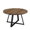 Criterion 770mm Dark Oak Coffee Table with Black Frame
