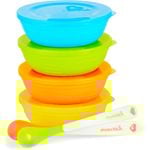 Munchkin Spill Leak And Break Proof Love-a-Bowls With Easy-to-grip Side 10 Piece Set