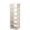 White 7-Tier Shoe Storage Rack for Entryway