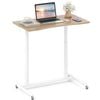 Costway Mobile Standing Desk C-shaped Computer Workstation Natural
