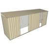 Build-A-Shed 1.2 x 5.2 x 2.0m Skillion Double with Single Sliding Side Doors Shed - Cream