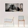 3pcs Black Panther Modern Animal Print 100% Australian Made 3 x 40x60cm (Metal Print)