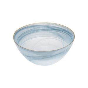 Ismay Round 2.75L Salad Glass Bowl Serving Dish - Blue