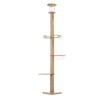 Alopet 270cm Cat Tree Wood Tower Scratching 10cm Thick Post Scratcher Floor to Ceiling