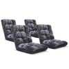SOGA 4X Grey Floor Recliner Sofa Chair