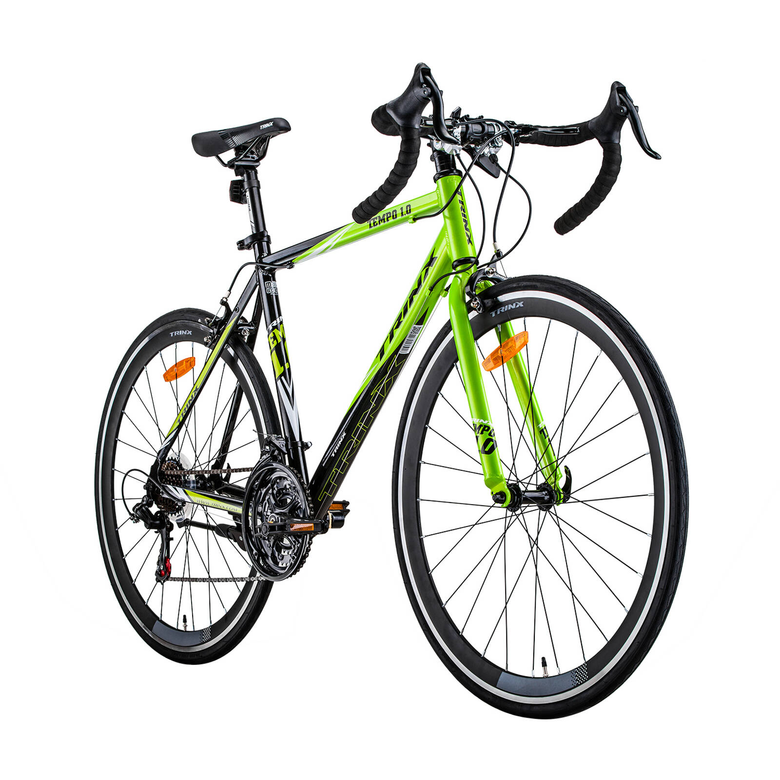 Trinx 700C Road Bike TEMPO1.0 Shimano 21 Speed Racing Bicycle Blue White 53cm Bunnings Australia
