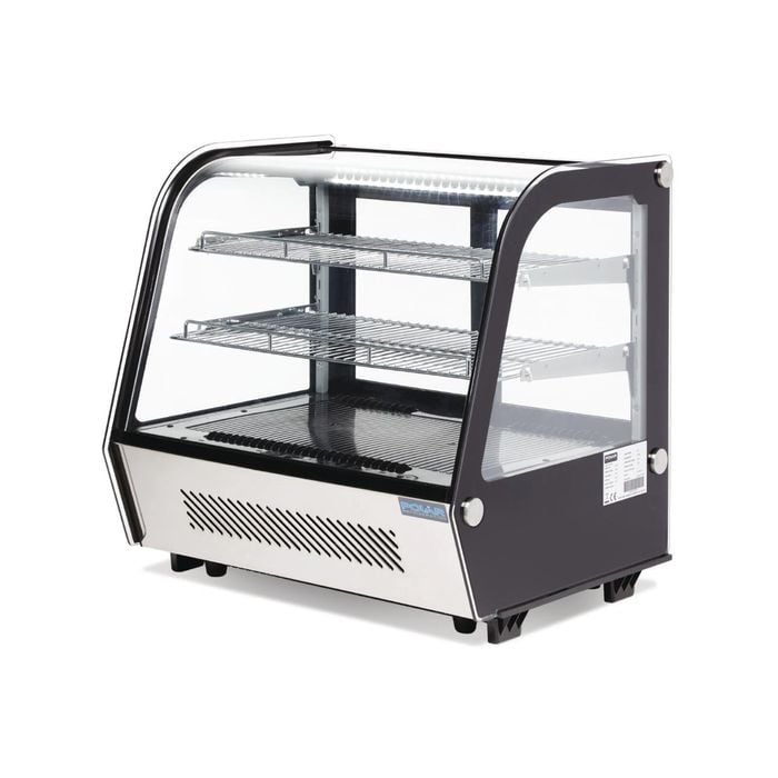 Polar G-Series Countertop Food Display Fridge Black 120Ltr