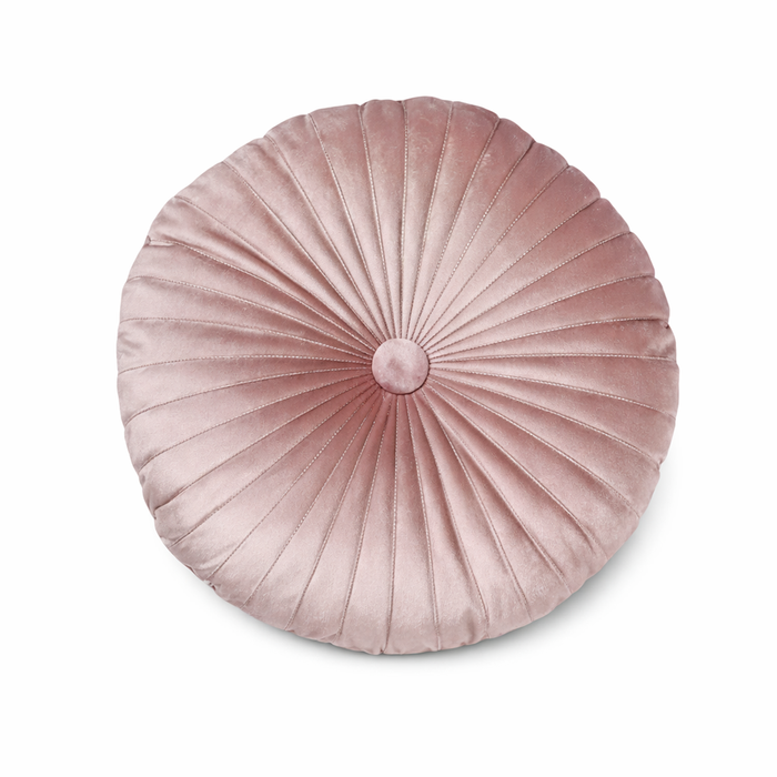 Anyhouz Pleated Round Pillow – Soft Cushion Filled Decorative Throw Pillow