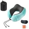 Catzon Travel Neck Pillow Premium Memory Foam-Lake Blue