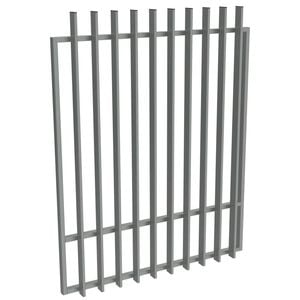 ProtectorAl 800-1200W x 1500H Palladium Silver Aluminium Radiator Pool Gate