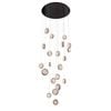 Vencha Yoyo 21 Light Tri-Colour LED Pendant - Black