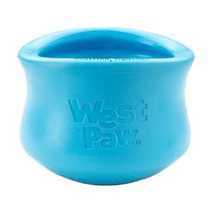 West Paw Toppl Pet Dog Treat Dispenser Feeding Accessory X Large Aqua Blue