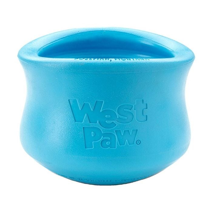 West Paw Toppl Pet Dog Treat Dispenser Feeding Accessory X Large Aqua Blue