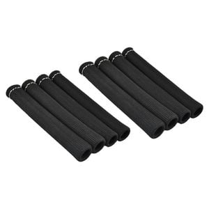 Cal Custom Heat Solutions Black 7.87" Spark Plug Heat Sleeves Set Of 8, Wire Lead Boot