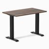 Desky Fixed Height Mini Jarrah Legno Desk 1000x600mm Matte Black Leg