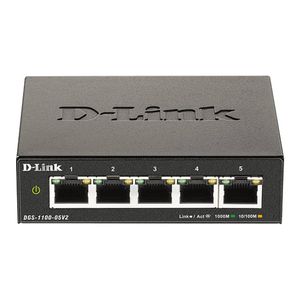 D-Link DGS-1100-05V2 5-Port Gigabit Smart Managed Switch